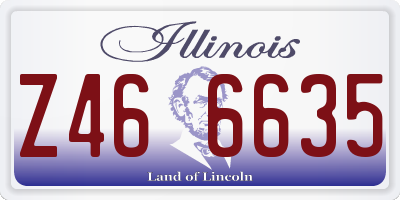 IL license plate Z466635