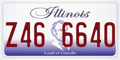 IL license plate Z466640