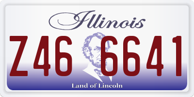 IL license plate Z466641