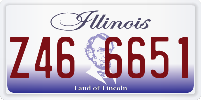 IL license plate Z466651
