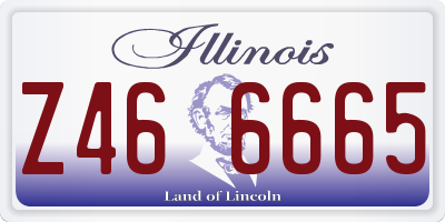 IL license plate Z466665