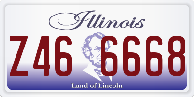 IL license plate Z466668