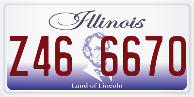 IL license plate Z466670
