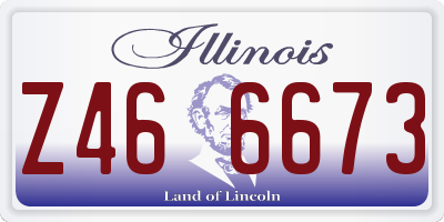 IL license plate Z466673