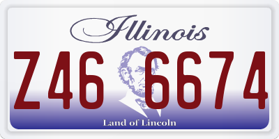 IL license plate Z466674