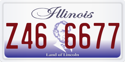 IL license plate Z466677