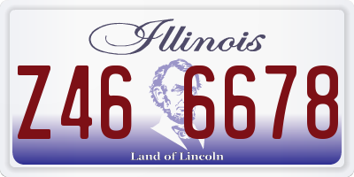 IL license plate Z466678