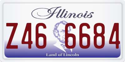 IL license plate Z466684