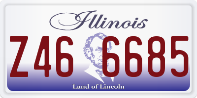 IL license plate Z466685