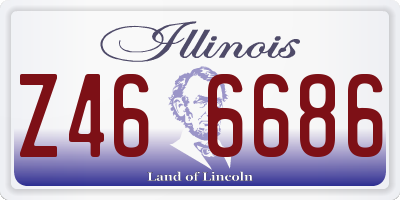 IL license plate Z466686
