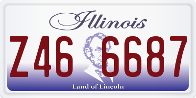 IL license plate Z466687