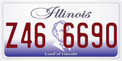 IL license plate Z466690