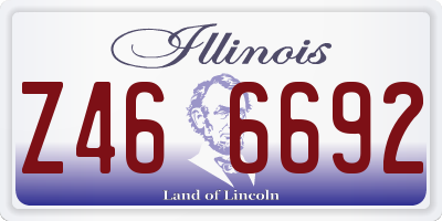 IL license plate Z466692