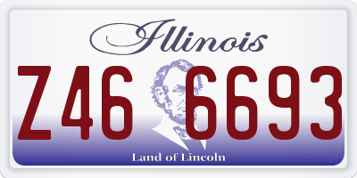IL license plate Z466693