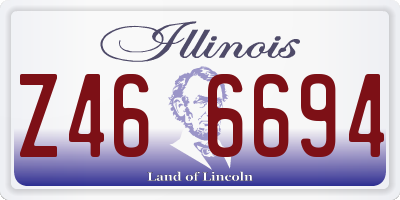 IL license plate Z466694
