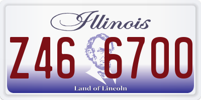 IL license plate Z466700