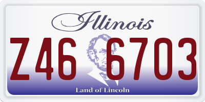 IL license plate Z466703