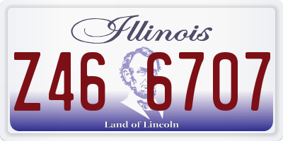 IL license plate Z466707