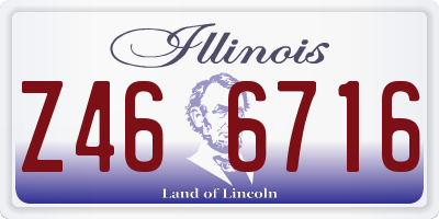 IL license plate Z466716