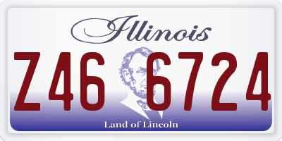 IL license plate Z466724
