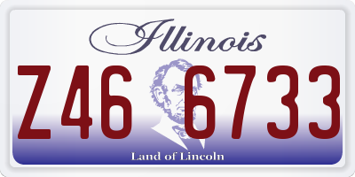 IL license plate Z466733