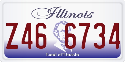 IL license plate Z466734