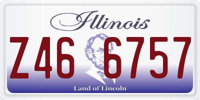 IL license plate Z466757