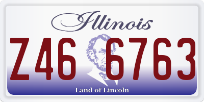 IL license plate Z466763