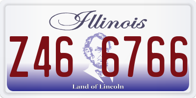 IL license plate Z466766