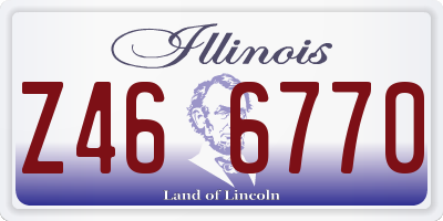 IL license plate Z466770
