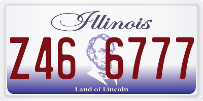 IL license plate Z466777