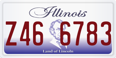 IL license plate Z466783