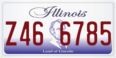 IL license plate Z466785