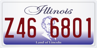 IL license plate Z466801