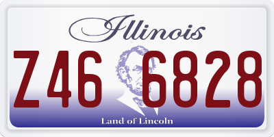 IL license plate Z466828