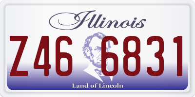 IL license plate Z466831