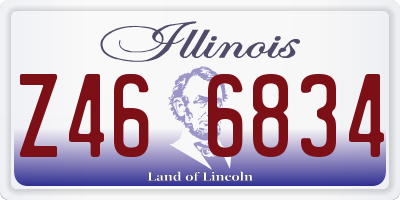IL license plate Z466834