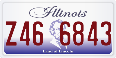 IL license plate Z466843
