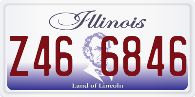 IL license plate Z466846