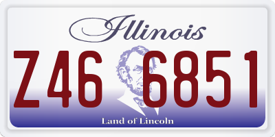 IL license plate Z466851