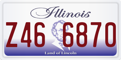 IL license plate Z466870