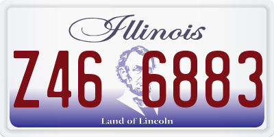 IL license plate Z466883
