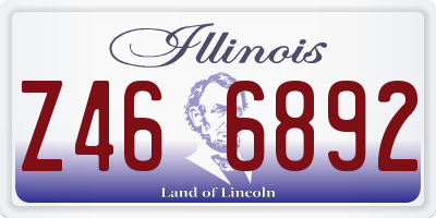 IL license plate Z466892