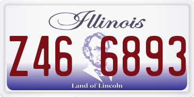 IL license plate Z466893