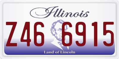 IL license plate Z466915