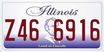 IL license plate Z466916