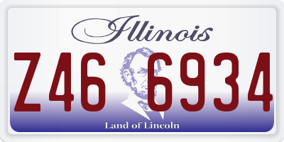IL license plate Z466934