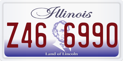 IL license plate Z466990