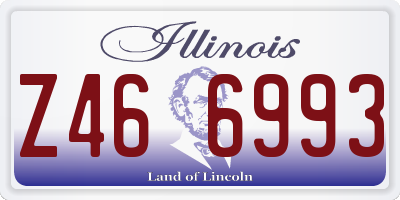 IL license plate Z466993