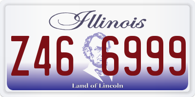 IL license plate Z466999